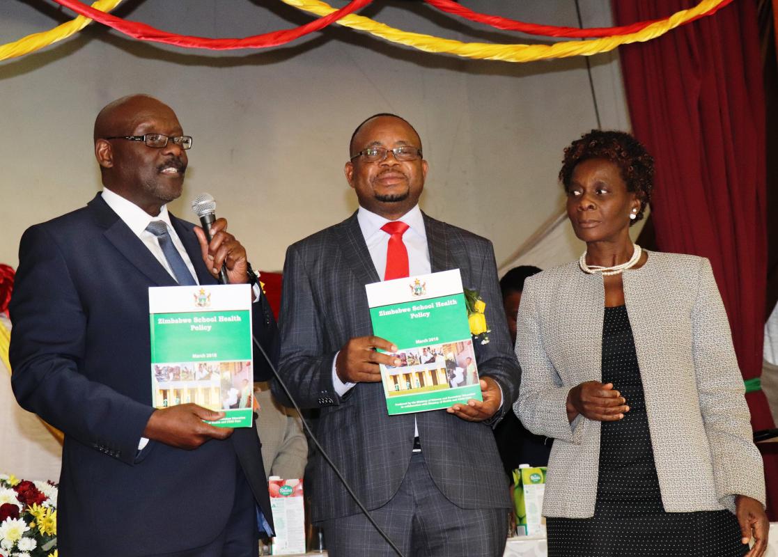 Zimbabwe launches School Health Policy | WHO | Regional Office for Africa